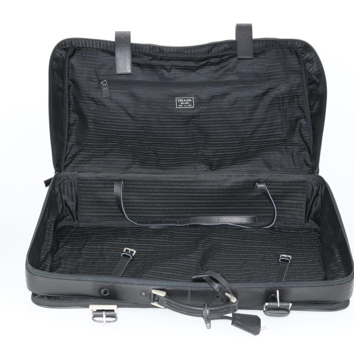 PRADA Boston Bag Nylon Black Silver Auth 162424 thumbnail 18