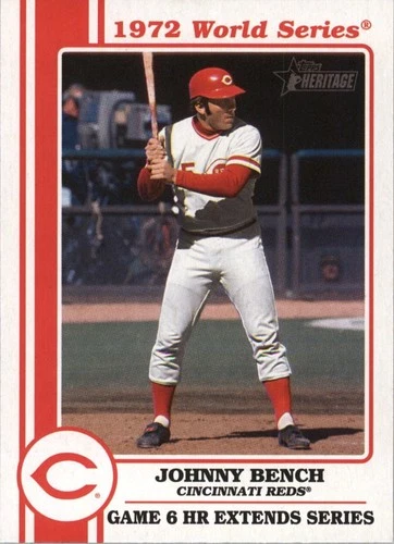 2021 Topps Heritage 1972 WS Highlights #72WS-8 Johnny Bench Cincinnati Reds