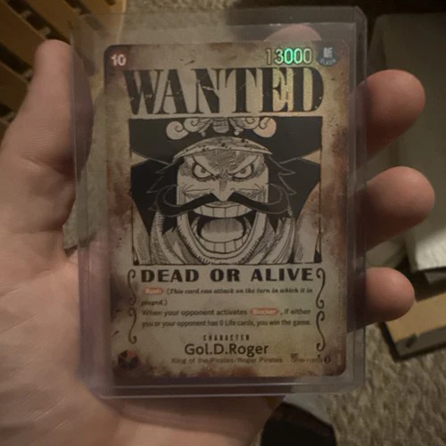 Gol D Roger Wanted Poster Manga OP13 One Piece Card English OP09-118 SP Carrying