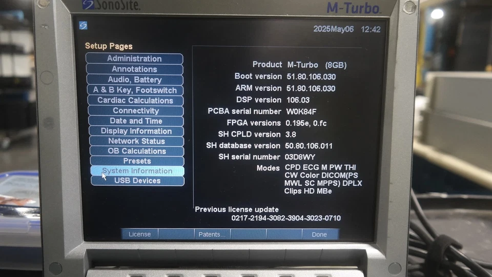 Sistema de Ultrassom Portátil SonoSite M-Turbo Ref P08189-80 + Garantia - Imagem 2 de 4