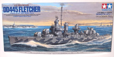 Tamiya USS Fletcher DD-445 Destroyer 1/350 Scale Model Kit. Contents Sealed
