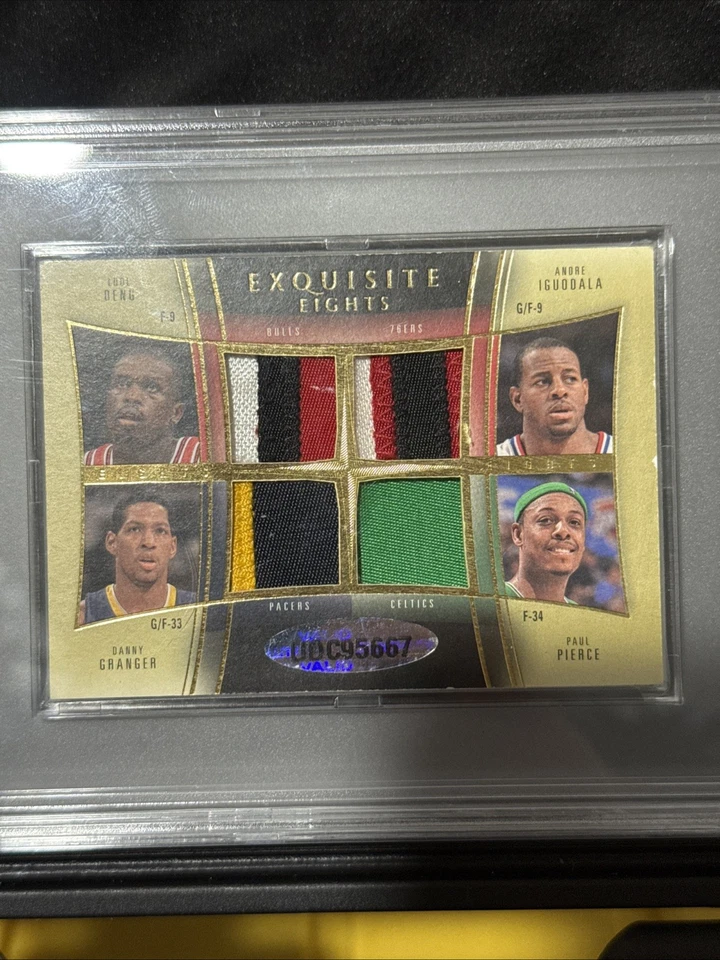 2009 Upper Deck Exquisite Eights Patch /3 PSA 7 LeBron James Prince Butler Young - Image 4 of 4
