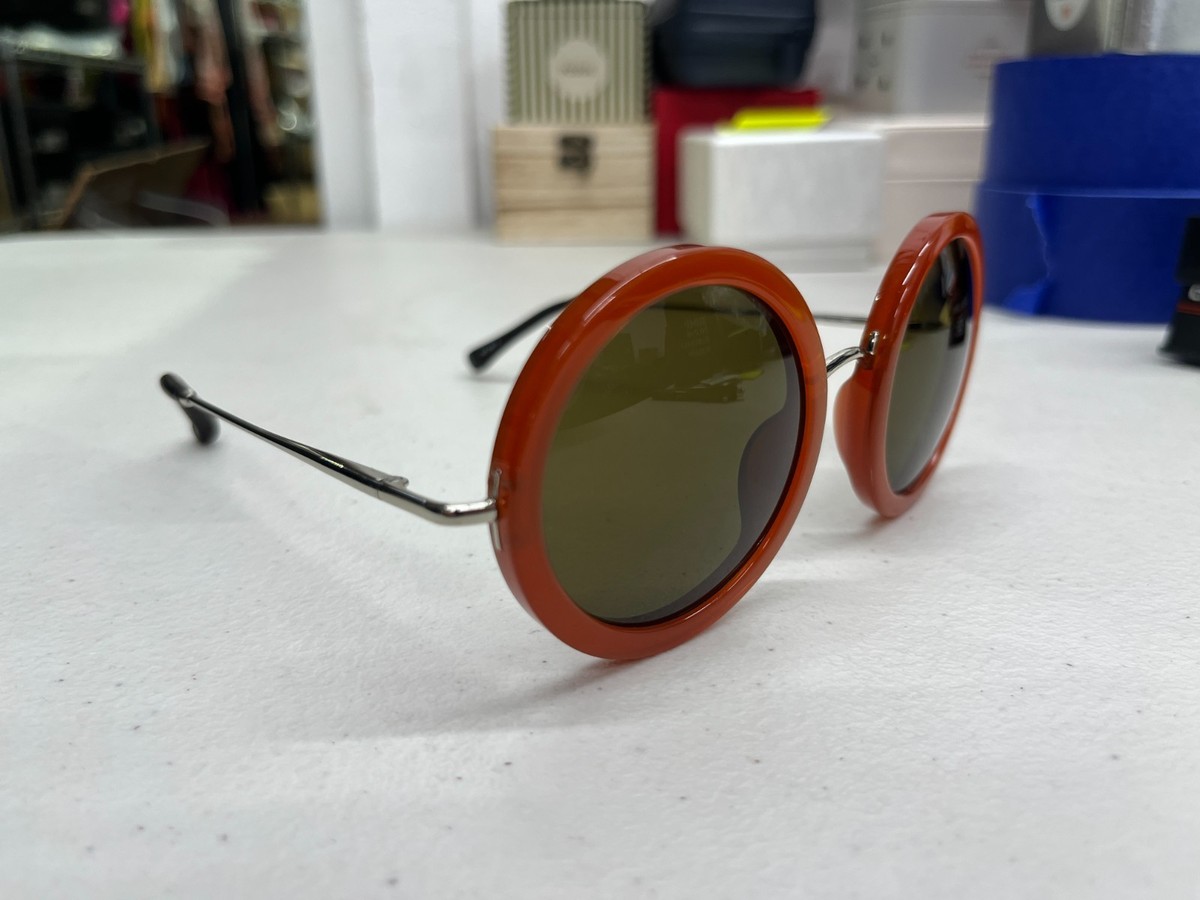 Linda Farrow X The Row 8 Sunglasses in Rust | eBay display picture 3