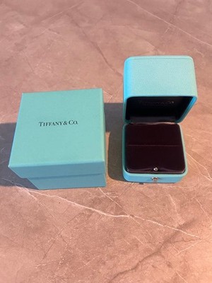 Tiffany & Co. Geschenk Blau Ring Leerbox Etui Top Zustand Aufbewahrung mzmr A