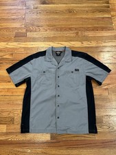 Harley Davidson Motorcycles Short Sleeve Mechanic Work Shirt Men L