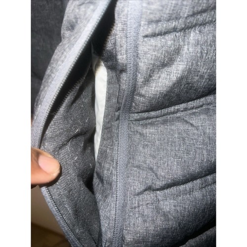 Eddie Bauer Parka Jacket Puffer Coat GrayWomen's Size XL Zip Fur Hood Down Fill - Picture 3 of 12