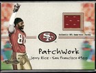 2001 Fleer Showcase #NNO Jerry Rice Patchwork Jersey Relic 49ers