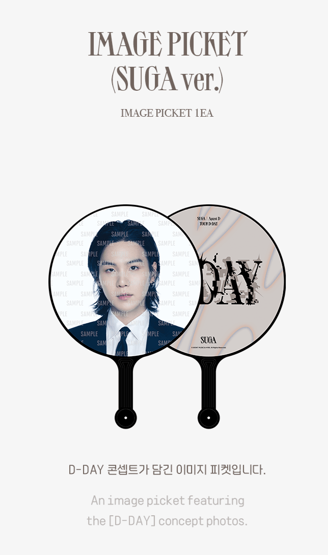 BTS Suga Agust D Tour D-Day Image Picket Concert Official Idols