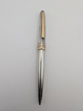 Montblanc Meisterstuck Solitaire Sterling Silver Pinstripe Ballpoint Pen