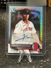 2025 Bowman Chrome Draft Kyson Witherspoon Auto – Image Variation 10/25 Mojo