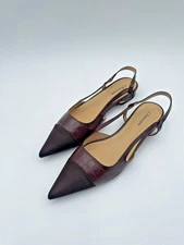 C. Paravano F1 Flat Brown Croc Print EU 40 US Womens 9