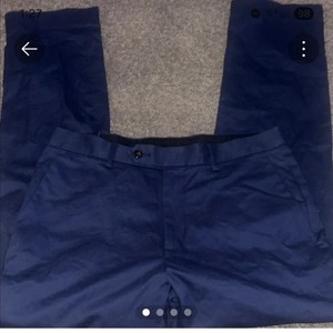 Bowery Men’s Navy Solid Dress Pants 30/30 Regular Size Type Chino Pants