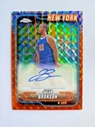 2024-25 Topps Chrome Orange Auto 3/25 Jalen Brunson NY Knicks Team Color Match!