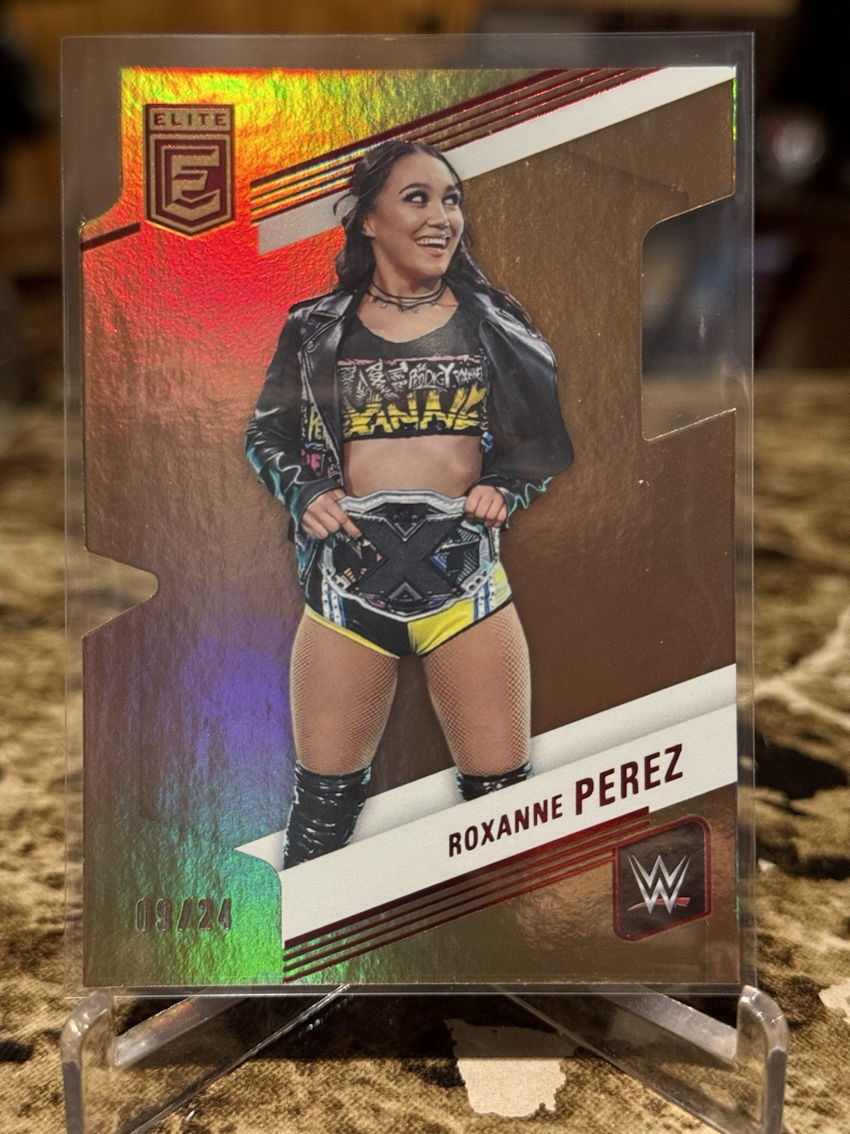 2023 Panini Donruss Elite WWE Roxanne Perez /24 Aspirations Die-Cut #62