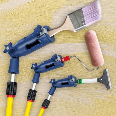 Multi Winkel Pinsel Verlängerung Roller Halter Stange Adapter Wand Decke Kantenschneider