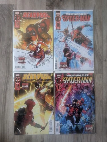 Spider-Man Deadpool "Pools Of Blood" Full Arc 1st Prints SM 30 31 DP 11 12 Miles