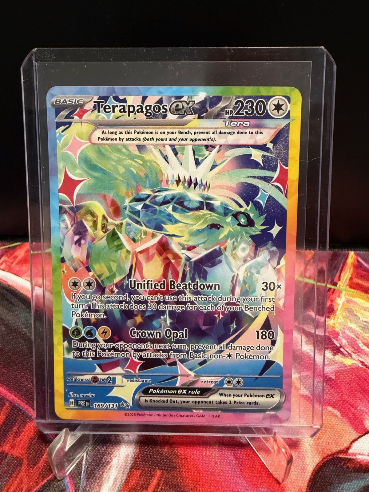 Terapagos ex 169/131 Prismatic Evolutions Special Illustration Rare NM