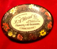 (Pgasteelers1) Advertising Oval Mirror  CA. Los Angeles  L.A. Floral Co. Oval🌠