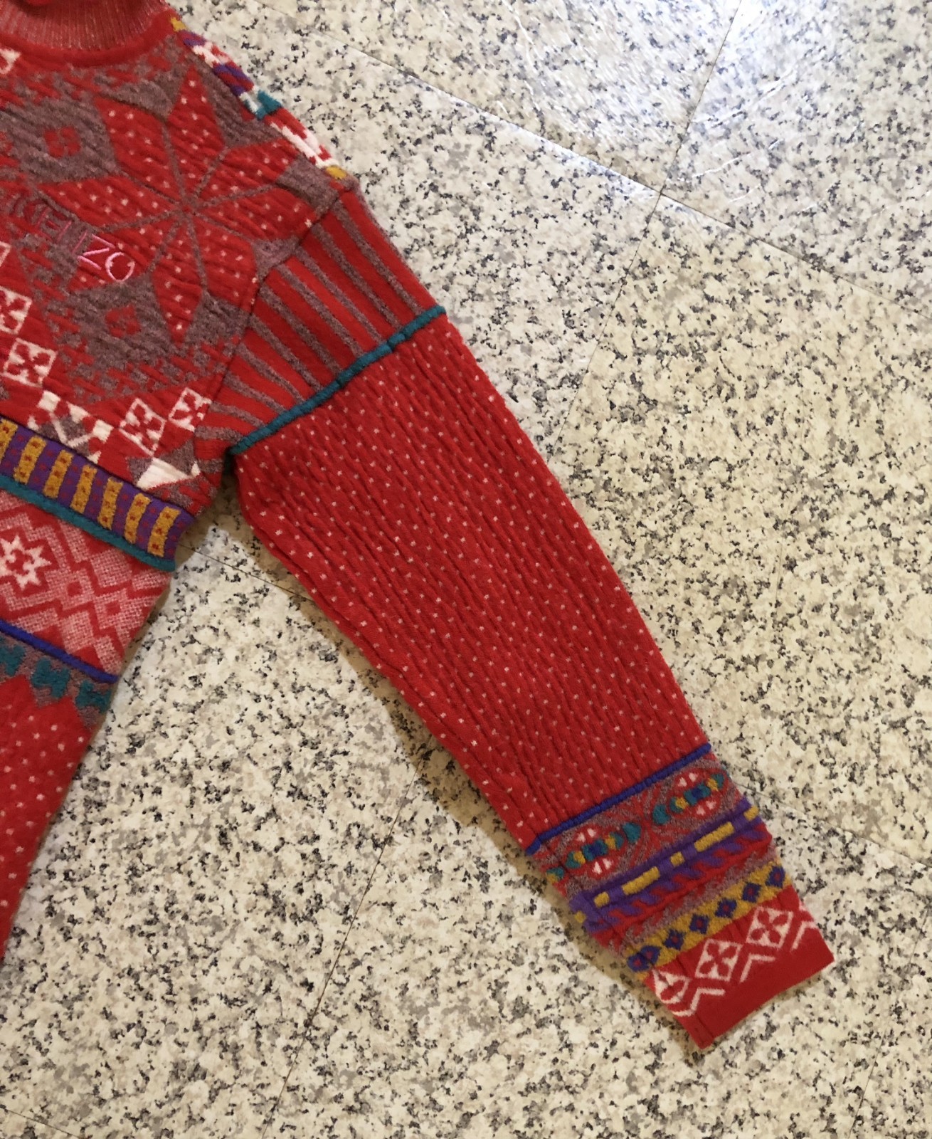 Vintage Kenzo Golf Multi-Pattern Patchwork Knit S… - image 6