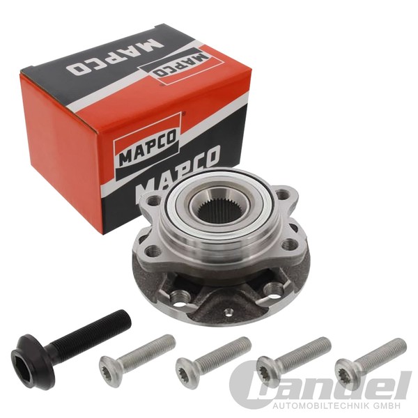 Mapco Radlagersatz Mit Radnabe Vorne Passend FüR Audi A4 A6 A8 Seat Exeo VW Pass-image