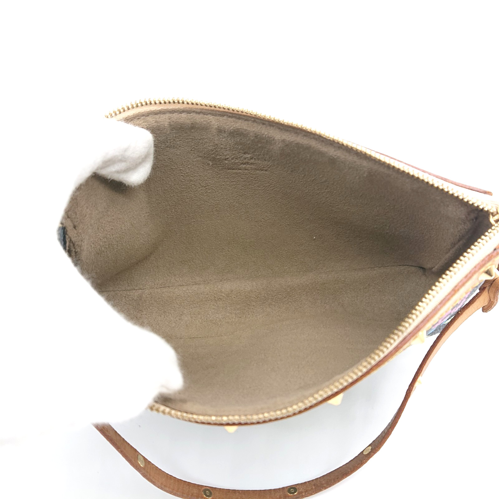 LOUIS VUITTON Multicolor Pochette Accessoires Pouch Black Monogram M92648 SL1003