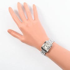 CARTIER Tank Anglaise Sm W5310022 Silver Ladies Used Watch #31231 7