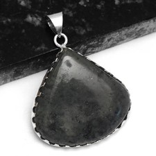 Joyería colgante étnica hecha a mano de labradorita 2" P-1833