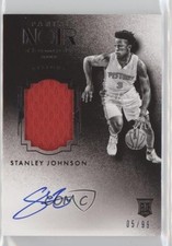 2015-16 Panini Noir Black and White Rookies 5/99 Stanley Johnson Patch Auto 0af