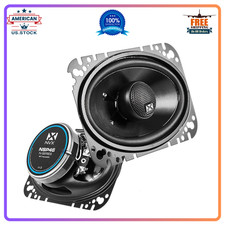 ® NSP46 4X6 Car Speakers, 300W Max, 100W RMS, 2-Way Coaxial W/Silk Dome Tweeters