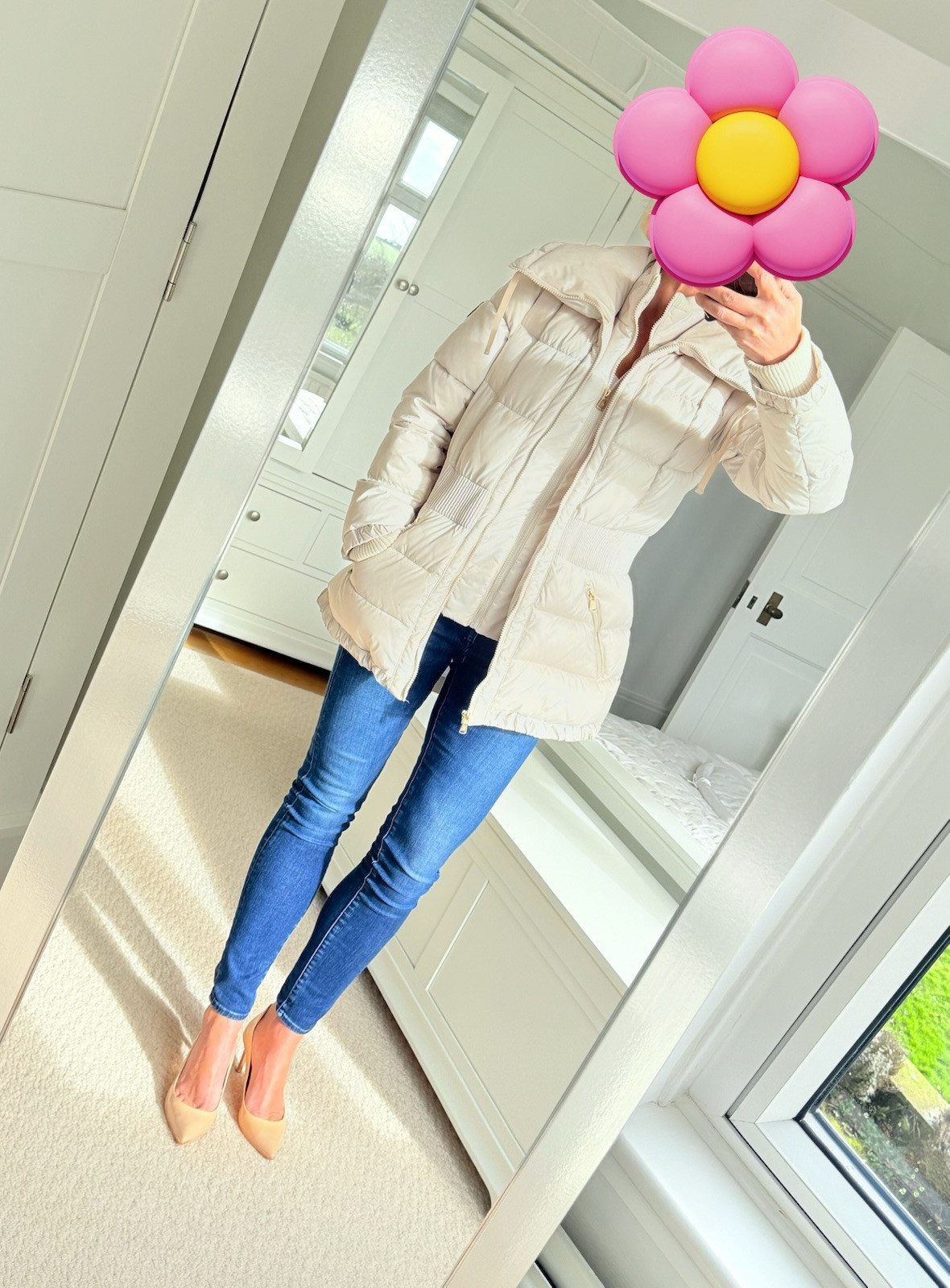 Halifax Traders Quilted jacket with oversized Col… - image 1