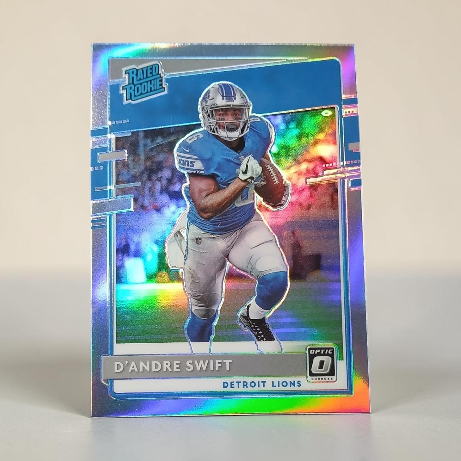 Panini 2020 Donruss Optic Rated Rookies D'Andre Swift #159 Holo Prizm RC