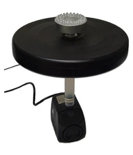 Small Floating Fountain, 600 GPH, White LED Lights, 30' Cords, Adjustable Spray