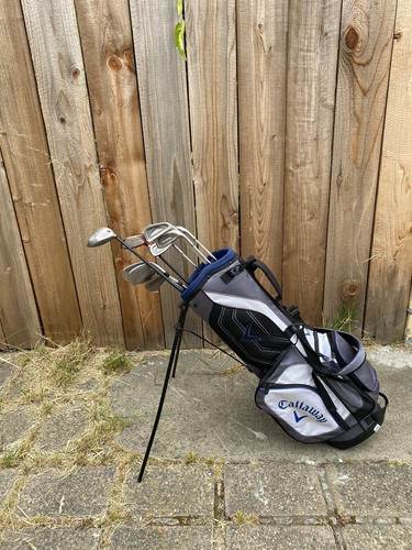 Callaway XJ Series Blue Black white Golf Stand Bag Junior Jr Kids Carry - Picture 4 of 4