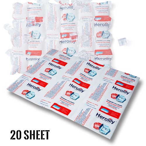 2INX24 Reusable 2 Ply Shipping Coolers Ice Pack Sheets For Frozen Food Beverage - Picture 18 of 22