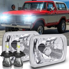 7x6" Square LED Headlights Fit Ford Bronco 1978 1979 1980 1981 1982 1983 1984-86