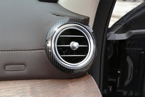 For Benz E-Class W213 2017-2023 Carbon Fiber Console L&R Air Outlet Vent Ring 2X - Bild 9 von 20