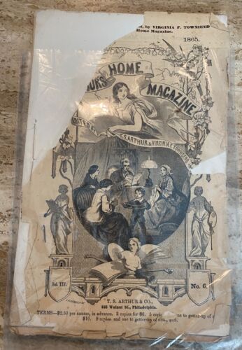 1865 Arthurs Home Magazine Vol XIV No 6 T.S. Arthur & Co Vintage Publikation - Bild 2 von 6