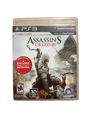 Sony PlayStation 3 Assassin's Creed III PS3 Complete w Manual CIB BLACK LABEL