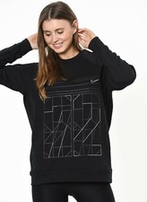 Nike Women's Dri-Fit Training Sweatshirt Black Size Small 929495-010