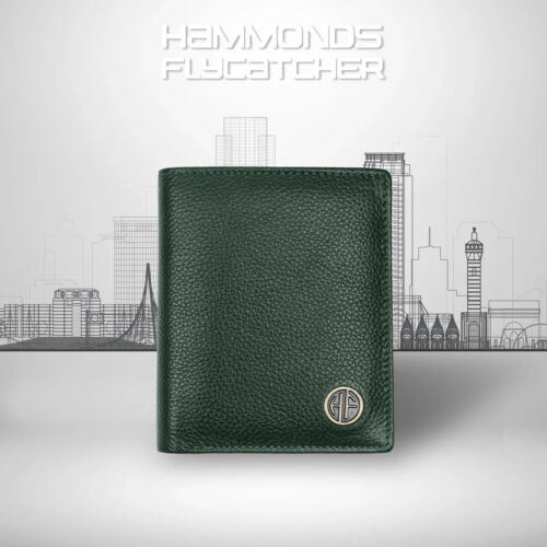Fashion Meets Function: RFID Protected Leather Bi-Fold Wallet for Men, Sea Green