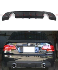 DUAL EXHAUST CARBON FIBER REAR DIFFUSER FOR 2007-13 BMW E92 E93 W/ M-TECH BUMPER