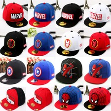 Toddlers Kids Boys Girls Hip Hop Snapback Hat Embroidery Flat Brim Baseball Caps