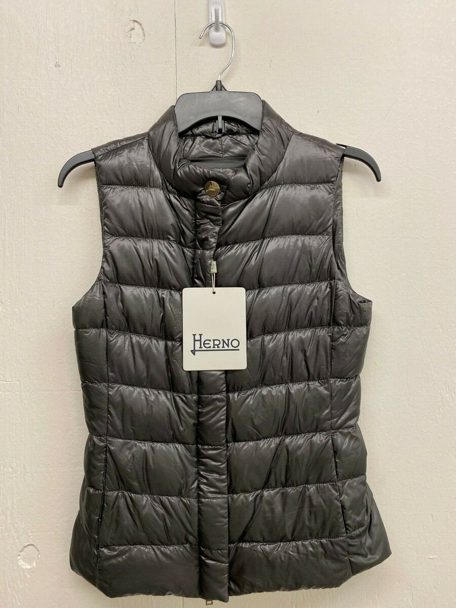 【関税&送料込み】Herno Full Zip Down Vest NEW w/ Tags** HERNO Women's New Vest Model: PI0483D ~ Pick