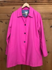 Vintage Orvis Pink Collared Buttoned Coat Jacket Womens M