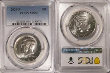 2020 P Kennedy Half Dollar 50c PCGS MS66