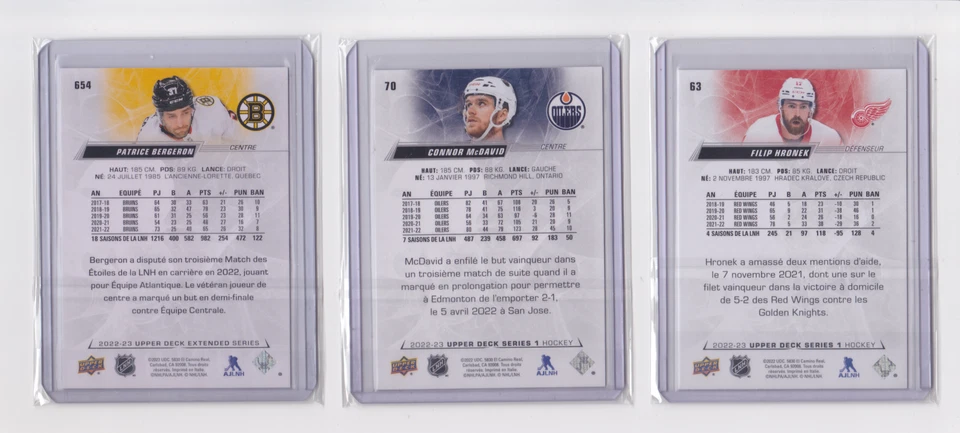 2022-23 UPPER DECK SERIES 1, 2 & EXTENDED FRENCH BASE PARALLEL - DROP DOWN LIST - Image 4 of 4