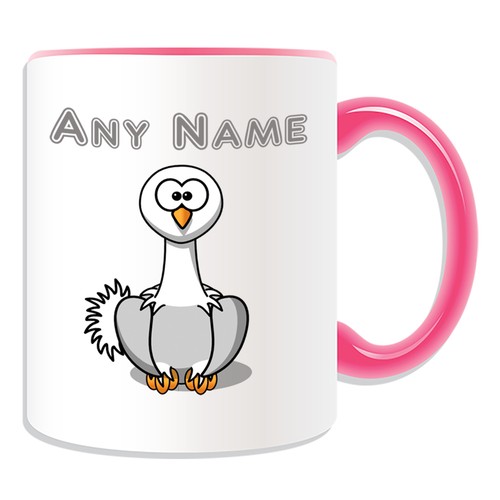 Regalo Personalizado Taza Avestruz Caja de Dinero Taza Nombre Té Café Tontería Pájaro Más Grande - Imagen 10 de 20