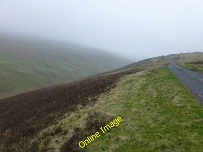 Photo 6x4 Heading down to Fulhope Saddlers Knowe Across a damp and misty  c2014