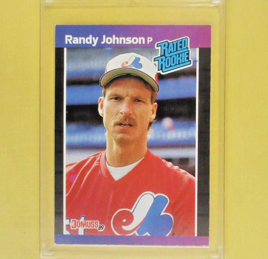 RANDY JOHNSON  1989  Donruss Rated Rookie  #42  Montreal Expos   (C2