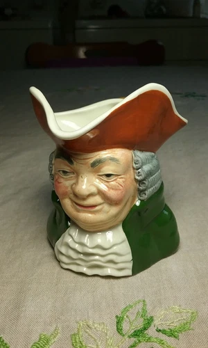 Vintage Olde Staffordshire Squire Toby Jug Creamer Made in England Hand Painted